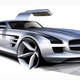 Illustration for article titled Mercedes SLS AMG Gullwing: First Sketches And Interior Photos